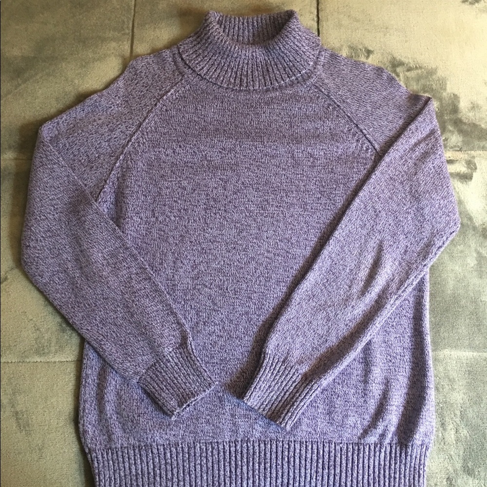 Karen Scott Purple Knit Sweater